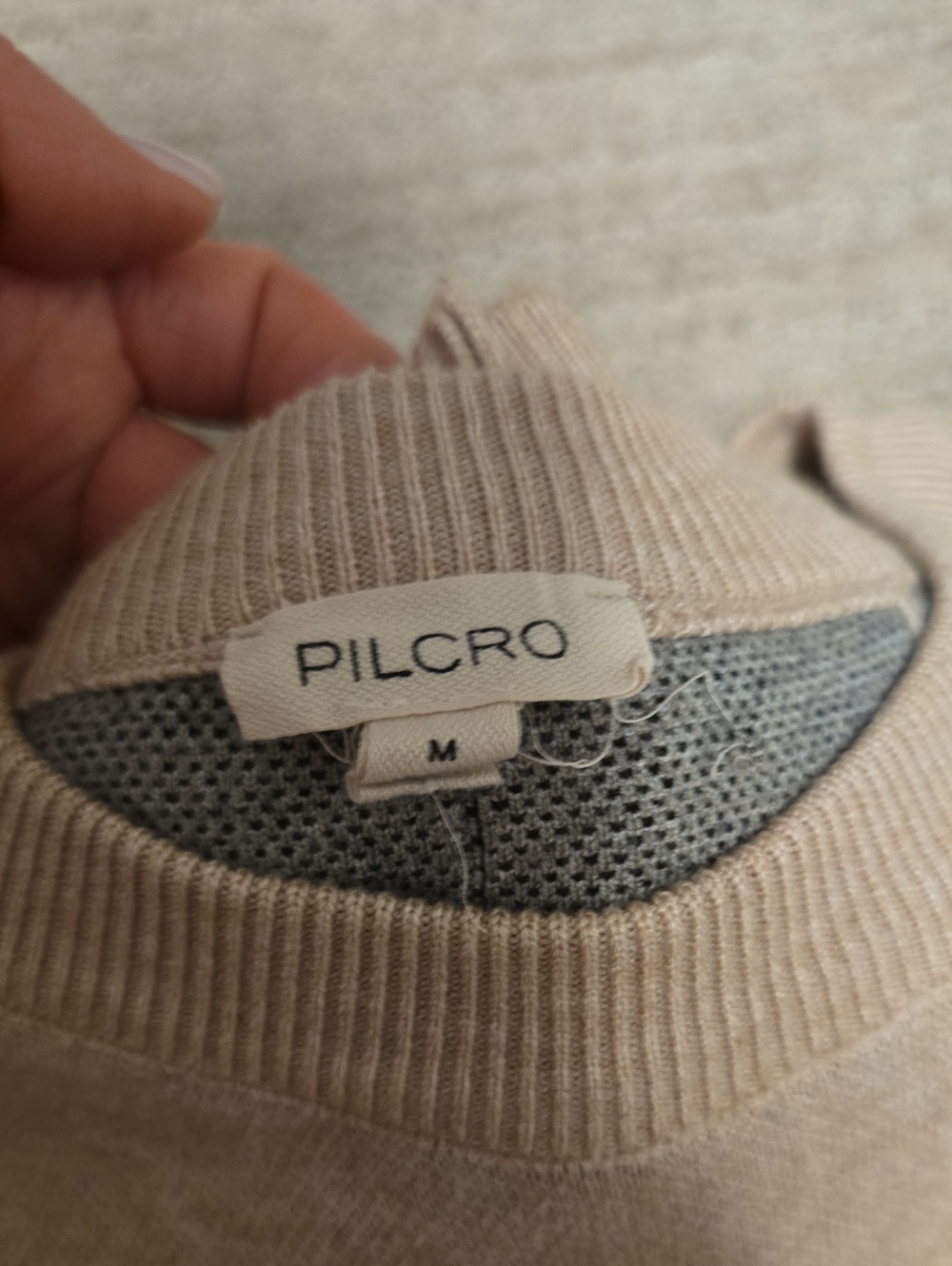 Pilcro by Anthropologie Oaklyn Cozy Crew-Neck Sweatshirt-Neutral Duck - Picture 8 of 10